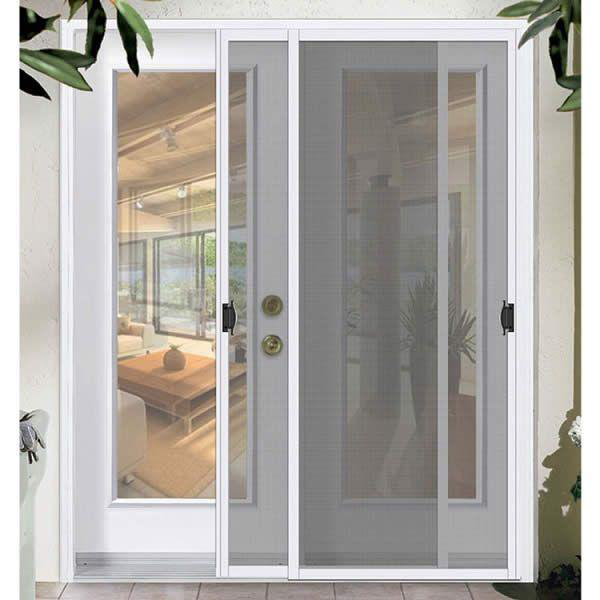 Cửa lưới chống muỗi thông minh dạng lùa màu trắng